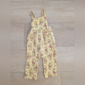 Disney Baby Pooh Bear Romper Yellow Gauze 18M